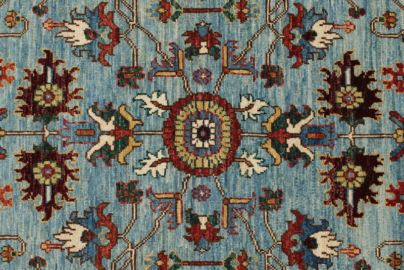 3x5 Blue and Multicolor Anatolian Traditional Rug