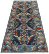 3x8 Navy and Blue Anatolian Traditional Runner