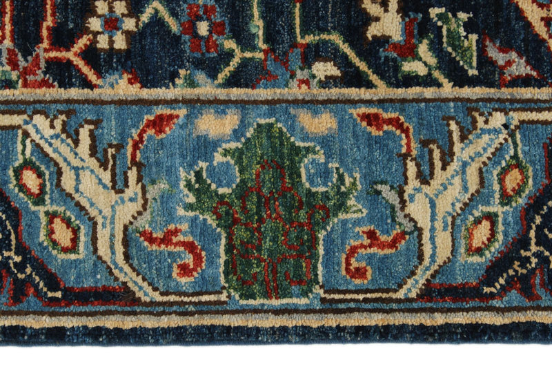 3x8 Navy and Blue Anatolian Traditional Runner