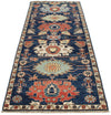 3x8 Navy and Multicolor Anatolian Traditional Runner