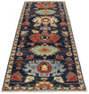 3x8 Navy and Multicolor Anatolian Traditional Runner