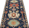 3x8 Navy and Multicolor Anatolian Traditional Runner