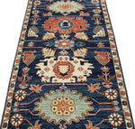 3x8 Navy and Multicolor Anatolian Traditional Runner