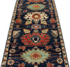 3x8 Navy and Multicolor Anatolian Traditional Runner