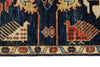 3x8 Navy and Multicolor Anatolian Traditional Runner