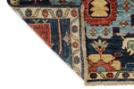 3x8 Navy and Multicolor Anatolian Traditional Runner