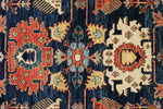 3x8 Navy and Multicolor Anatolian Traditional Runner