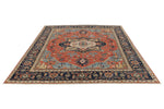 8x10 Red and Navy Anatolian Traditional Rug