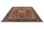 8x10 Red and Navy Anatolian Traditional Rug