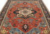 8x10 Red and Navy Anatolian Traditional Rug