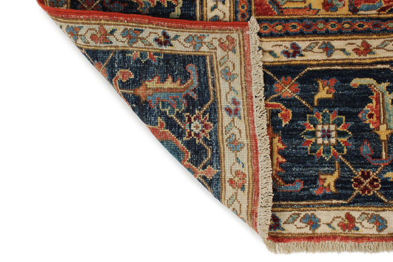 8x10 Red and Navy Anatolian Traditional Rug