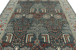 8x10 Gray and Blue Anatolian Traditional Rug