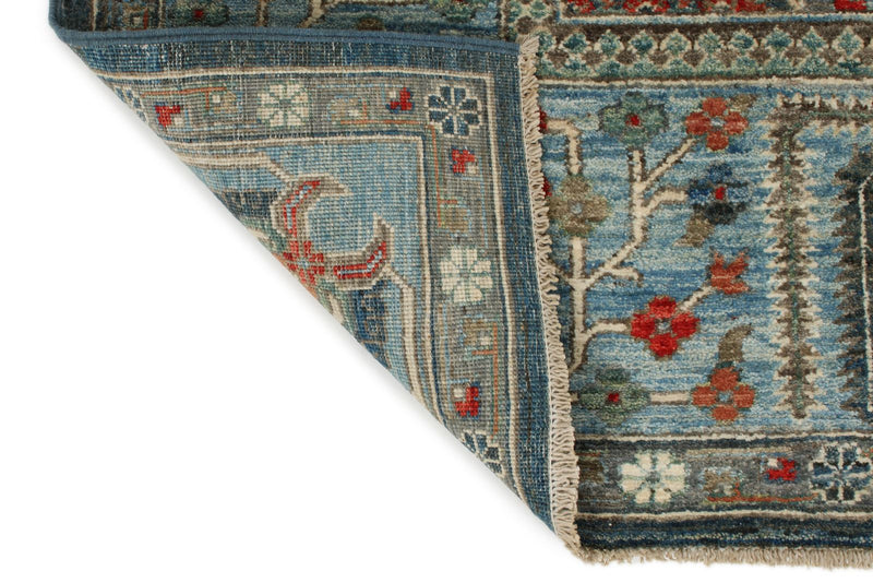 8x10 Gray and Blue Anatolian Traditional Rug