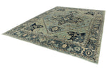 10x14 Light Blue and Blue Anatolian Traditional Rug