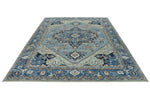 10x14 Light Blue and Blue Anatolian Traditional Rug