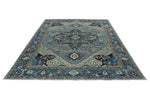 10x14 Light Blue and Blue Anatolian Traditional Rug