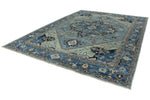 10x14 Light Blue and Blue Anatolian Traditional Rug