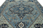 10x14 Light Blue and Blue Anatolian Traditional Rug