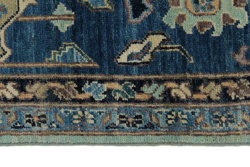 10x14 Light Blue and Blue Anatolian Traditional Rug