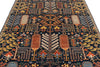 6x9 Navy and Ivory Anatolian Traditional Rug