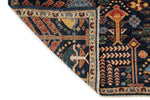 6x9 Navy and Ivory Anatolian Traditional Rug