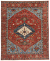8x10 Rust and Multicolor Anatolian Tribal Rug