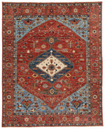8x10 Rust and Multicolor Anatolian Tribal Rug