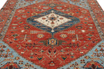 8x10 Rust and Multicolor Anatolian Tribal Rug