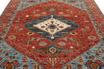 8x10 Rust and Multicolor Anatolian Tribal Rug
