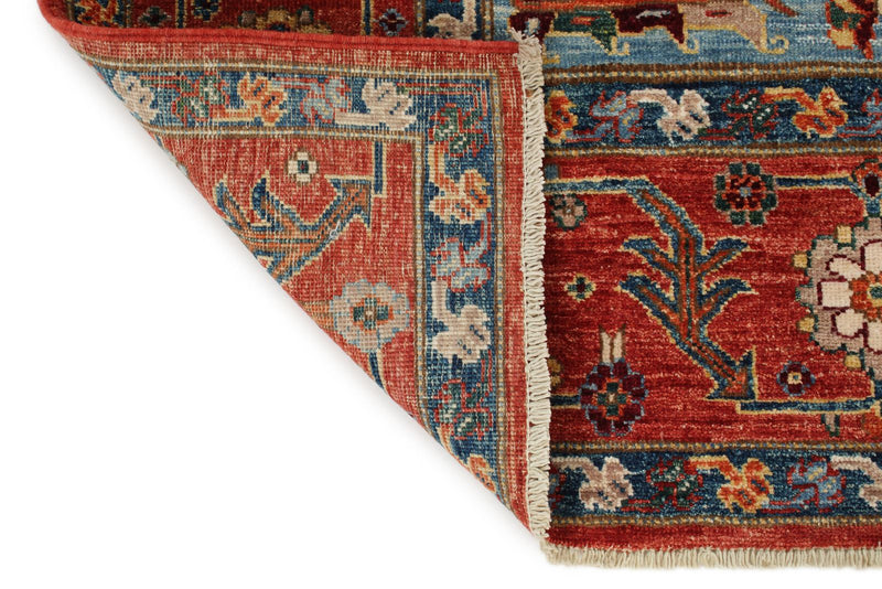 8x10 Rust and Multicolor Anatolian Tribal Rug