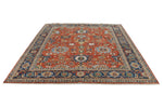 8x10 Rust and Navy Anatolian Traditional Rug