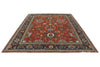 8x10 Rust and Navy Anatolian Traditional Rug
