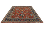 8x10 Rust and Navy Anatolian Traditional Rug