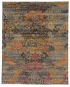 8x10 Gray and Multicolor Anatolian Traditional Rug