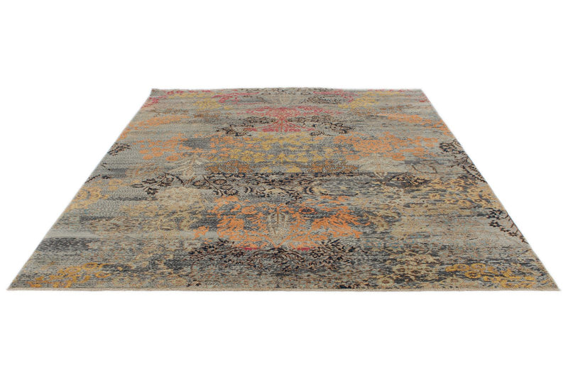 8x10 Gray and Multicolor Anatolian Traditional Rug
