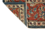 8x10 Blue and Rust Anatolian Traditional Rug