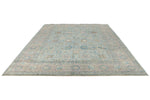 9x12 Light Blue and Light Gray Traditional Rug