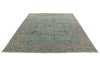 9x12 Light Blue and Light Gray Traditional Rug