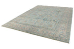 9x12 Light Blue and Light Gray Traditional Rug