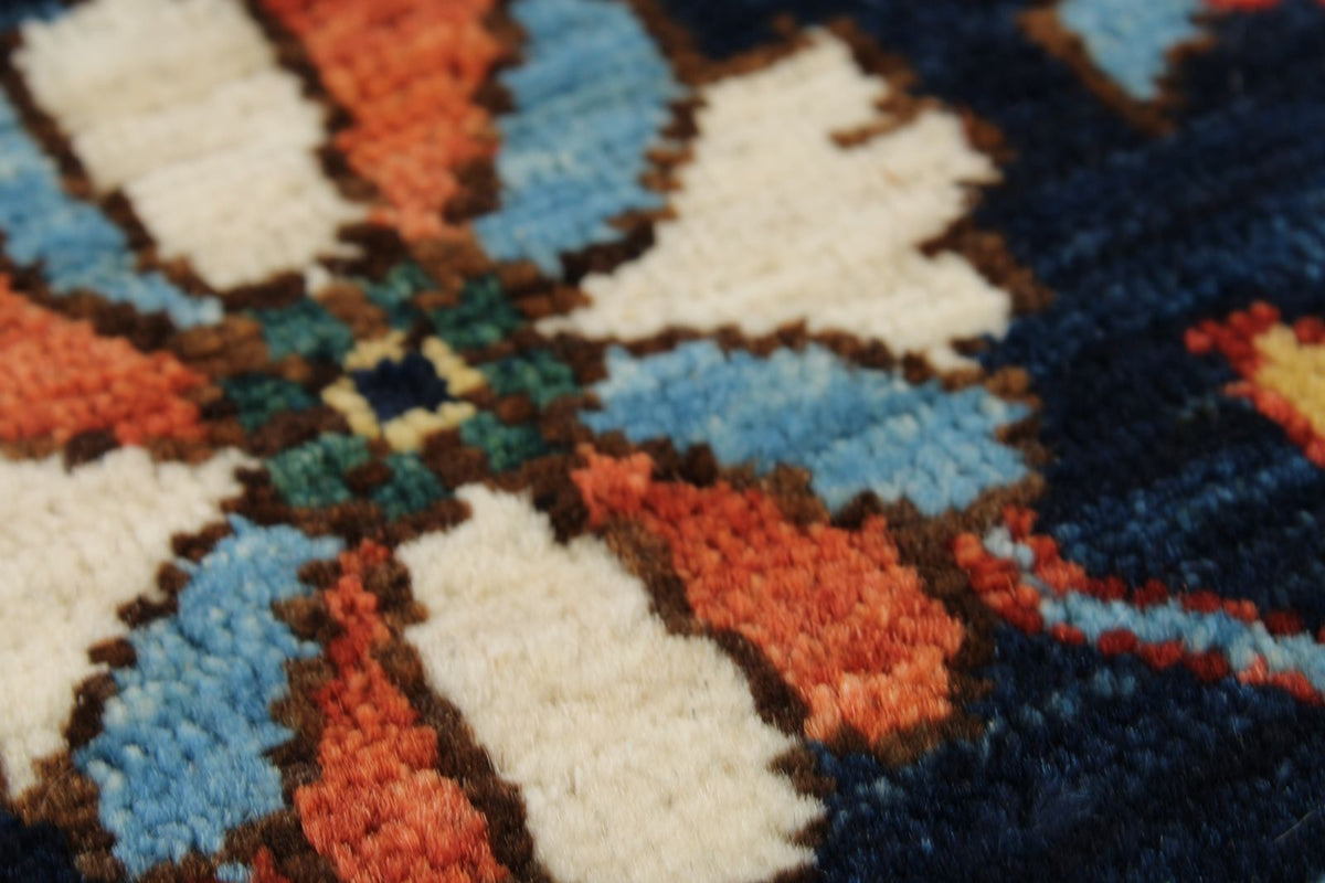 9x12 Burgundy and Navy Traditional Rug