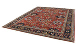 9x12 Burgundy and Navy Traditional Rug