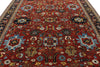 9x12 Burgundy and Navy Traditional Rug