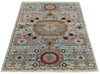 3x5 Blue and Multicolor Traditional Rug