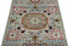 3x5 Blue and Multicolor Traditional Rug