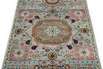 3x5 Blue and Multicolor Traditional Rug