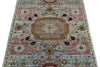 3x5 Blue and Multicolor Traditional Rug