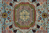 3x5 Blue and Multicolor Traditional Rug