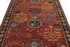 5x8 Rust and Navy Traditional Rug