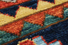 5x8 Rust and Navy Traditional Rug