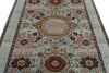 5x7 Blue and Multicolor Traditional Rug